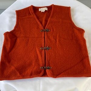 Tally-Ho Vest 100% Wool Size PM Vintage